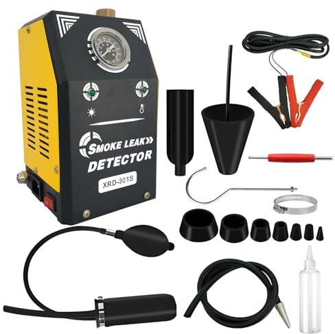 Csttler Máquina de Humo Automotriz con Bomba de Aire Integrada y Medidor de Presión, Máquina de Humo Automotriz - Máquina de Humo EVAP de 12V DC para Autos, Motocicletas, Camiones, Barcos, UTVs de 12V