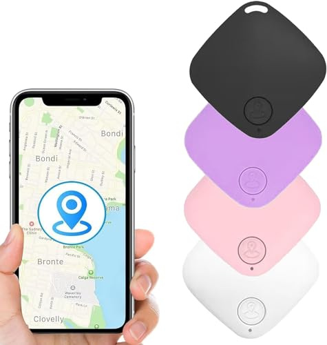 Key Finder, Bluetooth Item Finders 4 Pack, Wireless Key Finder Locator with Anti-Lost Alarm Reminder, Anti-lost GPS Tracker Smart Tag Suitable for Keys Pet Wallets or Backpacks and Child locators