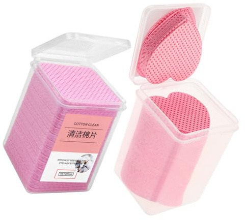 DECORNIJIA 400 Sheets Nail Polish Remover Wipes for Gel Nails with Glue Wipes Portable Cleaning Pads in Container Box Quick and Safe Manicure Suitable for Acrylic and Gel Go