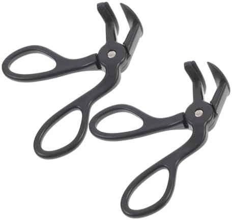 PAMINGONO 2 Stück Handliche Wimpernzange Schwarz Schnelles Natürliches Wimpern lifting Sanftes Curling ohne Augenlid pinzette Leichtes Reise make up tool für Kurze Wimpern Robustes
