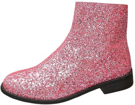 Generisch Bottines élégantes à paillettes pour femme dans un style confortable