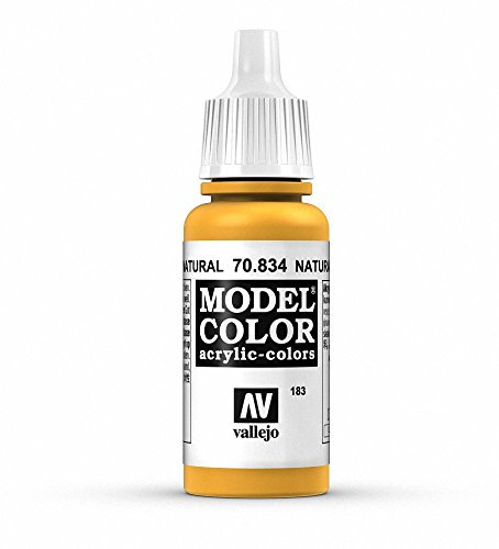 Vallejo Model Color Pintura Acrílica Amarillo (Natural Wood Grain) Acabado Mate, 18 ml. Autonivelante y Sistema BSL para Modelismo y Figuras