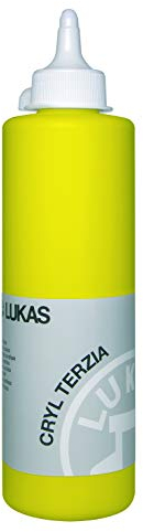 LUKAS CRYL TERZIA 500 ml - Acrylfarbe in Studien-Qualität - Farbton Primär-Gelb