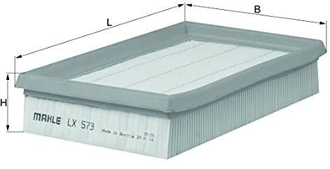 MAHLE LX 573 Luftfilter Filtereinsatz u.a. passend für CHRYSLER VOYAGER II (ES)
