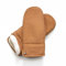 Hand Gewand by Weikert Lammfell-Fäustlinge aus australischem Merino Lammfell, extra weich, handgenäht, Damen, Lammfellhandschuhe, Fausthandschuhe, Lederhandschuhe Größe 7