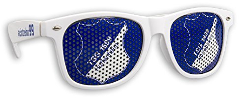 Blueprint Cologne TSG Hoffenheim Sonnenbrille Hoffenheim Fanbrille Verschiedene Varianten (Doppellogo weiß)