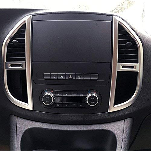 für Vito W447 2014-2021 Interieur A/C Gitter Dekor ABS Kunststoff Matt 2 Stück