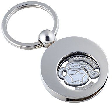 Jadani Hochwertiger Schlüsselanhänger mit EK-Chip Sternzeichen Wassermann