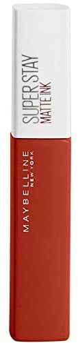 Maybelline New York Rossetto Matte SuperStay Matte Ink, Tinta Labbra a Lunga Tenuta, Colore Intenso e Vibrante, No Transfer, Ground Breaker (117), 5 ml