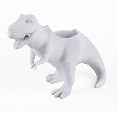 Gift Republic T-Rex Dinosaurier-Übertopf, Weiß