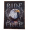 LB H&F Blechschild Retro Nostalgie Motorrad USA Eagle Fahne Biker Tür Schild Blechschilder - 33 x 25 cm