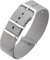 Excellanc-Uhrenarmband Ersatz Textil Dornschließe Breite 14-22 mm (Stegbreite: 18 mm, grau)