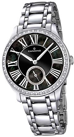 Candino Armbanduhr Damen C4595/3 Fashion Analog Edelstahl Uhr Silber D2UC4595/3 EIN Geschenk zu Weihnachten, Geburtstag, Valentinstag für die Frau