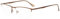 Eyekepper Qualität Halbrand Metall Lesebrille Federscharnier Lesehilfe in Braun+3.50