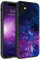 BENTOBEN for iPhone 11 Case, iPhone 11 Case Nebula, Slim Glow in the Dark Hybrid Hard PC Soft Rubber Bumper Protective Purple Nebula Space Pattern Silicone Phone Cases for iPhone 11 6.1 Inch, Purple