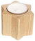Hess Holzspielzeug 40031 - Teelichthalter in Sternenform, aus Holz, natur, ca. 5 cm, Dekoration für besondere Anlässe aus dem Erzgebirge