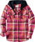 Legendary Whitetails Damen Lumber Jane Hooded Flannel Shirt Hemd mit Button-Down-Kragen, Fusion Plaid, Groß