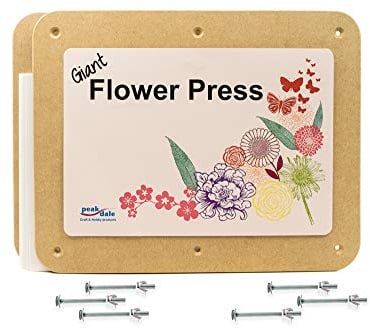 Peakdale Flower Press, Spring Giant 29cm x 36cm Rectangular Wooden Flower Press
