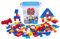 Simba Blox 104114518 – 250 Blocs de Construction dans Un Seau, pour Enfants à partir de 3 Ans, différentes Pierres, 8 fenêtres, 4 Portes, avec Plaque de Base, entièrement Compatible, Couleurs