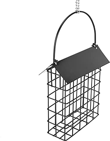 VINGVO Hühner-Futterspender zum Aufhängen, Hühner aus Metall, stabil für Hühnerställe für Hühnerstall, Futterkorb für Zäune