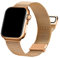 ALADRS Milanese Loop Watch Band compatible con Apple Watch Band 42 mm 44 mm 45 mm, correa de repuesto ajustable magnética de acero inoxidable para iWatch Series 7 6 5 4 3 2 1 SE, Oro Rosa