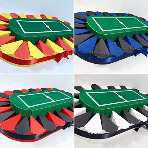 Torta da 27 fette stadio porta bomboniere campo da calcio - squadra del cuore nere blu R PER FAI DA TE (FETTE NERE/BLU)