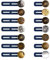 Pinsheng 14 Stück Hosenbunderweiterung Knöpfe, Hose Button Waist Extender Jeans Verstellbarer Button Silikon Elastic Metal Button Extension für Jeans, Hosen, Röcke, Hosenerweiterung Schwangerschaft