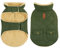CITÉTOILE Wintermantel Hundemantel, Warme Winterjacken mit Fleece für Hunde,Hundejacke Hundekleidung Hundepullover Dog Coat mit Geschirr Loch für Chihuahua Dackel, Grün, S