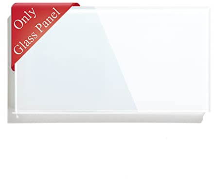 BSEED Rahmen Glasrahmen Panel für kundenspezifische Schalter Platte auf die Kundenwünsche abgestimmt Weiß 157mm