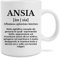 Hole Gadget Tazze Divertenti, Ansia Tazza Mug con Idee Regalo Divertente e Originali da Colazione o da The, Regali Simpatici per Sorella, Mamma, San Valentino, Uomo, Donna (Ansia)