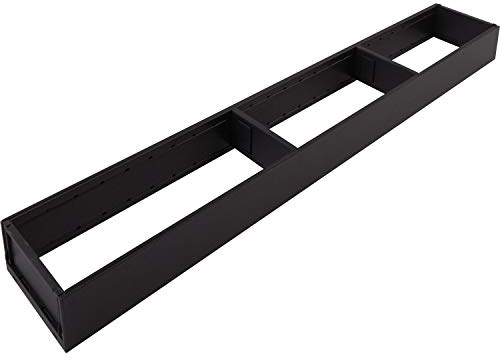 BLUM Ambia-Line Narrow Drawer Frame, 100 mm, NL600 mm, Carbon Black Matte Steel