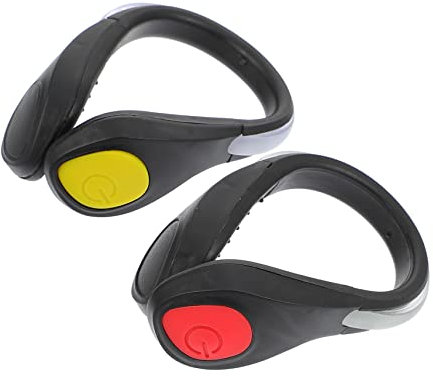 INOOMP 2Stücke Leuchtende Schuhcliplichter für Nachtlauf und Radfahren Sicherheitslicht mit Multi-einstellungen für Outdoor-Sportarten für Sportliebhaber