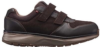 JOYA Dynamo mit Klettverschluss Black, Herren Klettsneaker aus Nubukleder und Textil