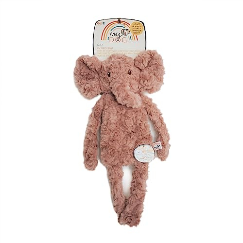 Rosewood My Dog Luxury Soft Plush Elephant Toy for Dogs and Puppies, Stuff-Free Comforting and Calming Dog Toy, 40cm