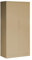 Domator Metallschrank 185 x 90 x 45 cm | Aktenschrank Abschließbar mit Kleiderstange, Pulverbeschichtung | Aufbewahrungsschrank Umkleideschrank Spind Kleiderstange | Beige