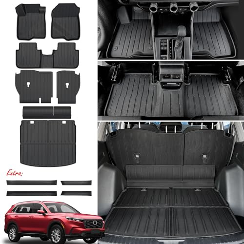 JOULARISE Floor Mats for Honda CRV 2023-2027 Gas & Hybrid, with Cargo Mat