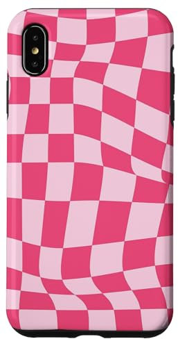 iPhone XS Max Case Checkered Pink Red Cool Checkerboard Aesthetic Gift Case