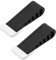 Anseom Door Stoppers 2Pcs Door Wedge Rubber, Heavy Duty Door Stops, Extra Large Door Wedge, Heavy Duty Black Door Wedges, Stoppers for Floor Non Slip Doorstop-Door Security Devices for Girls（Black）