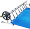 PEILU Sistemas de enrollado para láminas de piscina de 3 m a 5,7 m con clips y cintas, rodillo manual para piscina, resistente a la intemperie, enrollador para lona solar, lona de piscina y cubierta