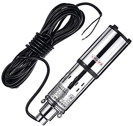 HuKaiL Bomba de agua solar, 200 W DC 24 V, bomba solar sumergible con flujo máximo de 1,2 m³/h y carrera máxima de 30 m, riego solar, bomba de agua de lluvia de granjas, barcos de pesca, estanques de