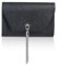 MICHELLE MOON Handtasche Damen Klein Elegant mit Glitzer | Abendtasche Schwarz | Clutch Schwarz für Hochzeit, Party und besondere Anlässe | Handtasche Damen Schwarz mit abnehmbarer Schulterkette