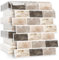 HPNIUB 10 Sheets Self Adhesive Wall Tiles,Stick On Wall Tiles Kitchen Splashbacks for Walls,Tile Stickers Peel and Stick Backsplash Splashback Decals Tile 30x30cm (Brown)