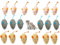 Lot de 18 jouets en peluche à l'herbe à chat,Teeth Cleaning Jouet Interactif à l'herbe à Chat,Catnip Jouets Souris, Jouet interactif pour chats et chatons,Couleur aléatoire