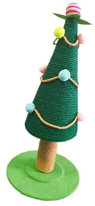 LOVIVER , Jouet Tour, griffoir pour Arbre de Noël, Ornement en sisal, griffoir pour Chat, poteaux à gratter pour Chatons, s