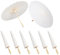 Tagtight 8 parasoles de papel para bodas, regalos, 40 cm, sombrillas de bambú para decoraciones de mesa, despedidas de soltera, accesorios de fotografía