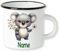 GRAZDesign Emaille Kinderbecher mit Namen personalisiert für Kinder Mädchen und Jungen Koala 250ml