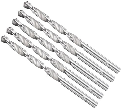 METALLIXITY Drill Bit (4.2mm) 4241 High-Speed Steel Uncoated 5Pcs | Straight Shank Uncoated (Bright) 118° for Wood Plastic Iron Copper Aluminum Low Soft Metal