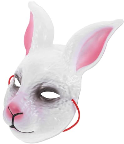 CLISPEED Halloween Kaninchenmaske Unheimliche Cosplay Maske für Maskerade und Kostümparty Auffälliges Design Komfortabel und Langlebig für Halloween Events Kostümzubehör