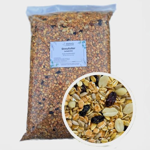 Matimels Futterwelt Streufutter (schalenlos), Vogelfutter Premium Futterqualität (10 Kg)