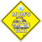 Auto-Schild „Mum's Taxi“